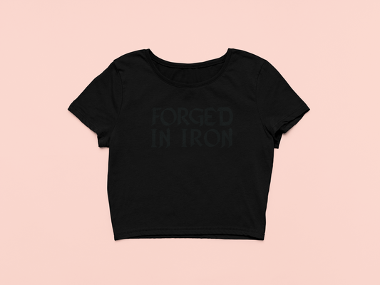 Forged In Iron Crop T-Shirt