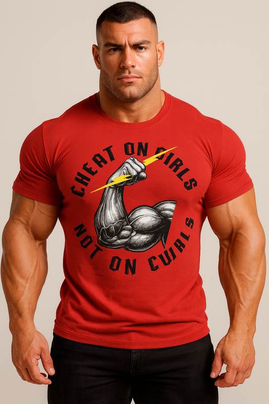 Cheat On Girls Not On Curls T-Shirt