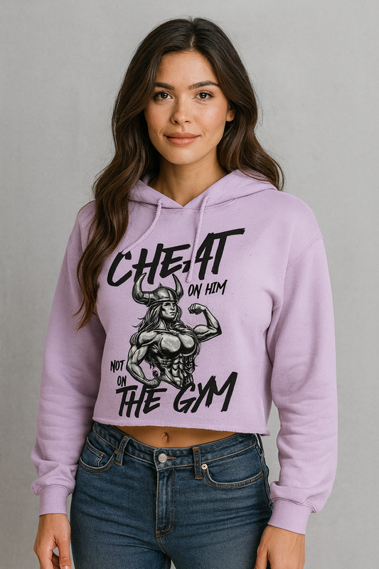 Cheat On Him Crop Hoodie